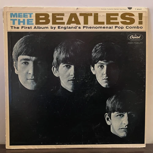 THE BEATLES - Meet The Beatles (Mono, Scranton Press) - 12" Vinyl Record LP - VG