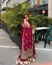 Pakistani Salwar Kameez Ready To Wear Dress 3 Piece Suit Wedding Party Bollywood