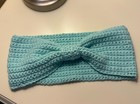 Handmade Aqua Bow Crochet  Headband/ Ear warmer — photo 1