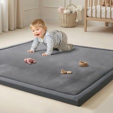 Soft Baby Play Mat 50x50 Padded Foam Crawling Mat, Non-Slip, Water-Repellent Tum