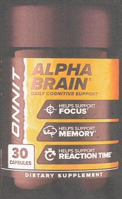 Alpha Brain, Daily Cognitive Support, 3 bottles, 90 capsules, Vitamin B6, sealed