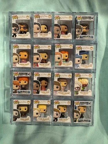 Harry Potter Funko Bitty Pop COMPLETE SET of 16 Goblet of Fire Yule Ball Cedric