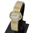 Vintage Ladies' 14K Rolex Cocktail Silver Dial 18mm Wristwatch #W271786-1