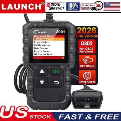LAUNCH CR3001 OBD2 Diagnostic Scanner Car Check Engine Light OBD Code Reader#@!