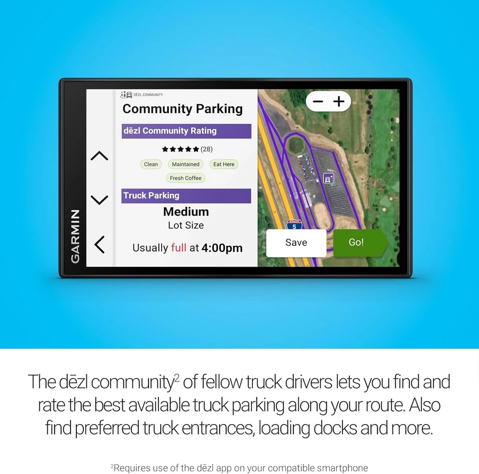 Garmin dezl OTR620 6" Truck GPS with 1280p Display & Satellite Imagery - Image 3 of 4