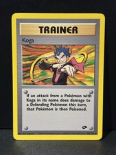 Pokémon TCG Trainer Koga 106/132 Gym Challenge Vintage WOTC - NM