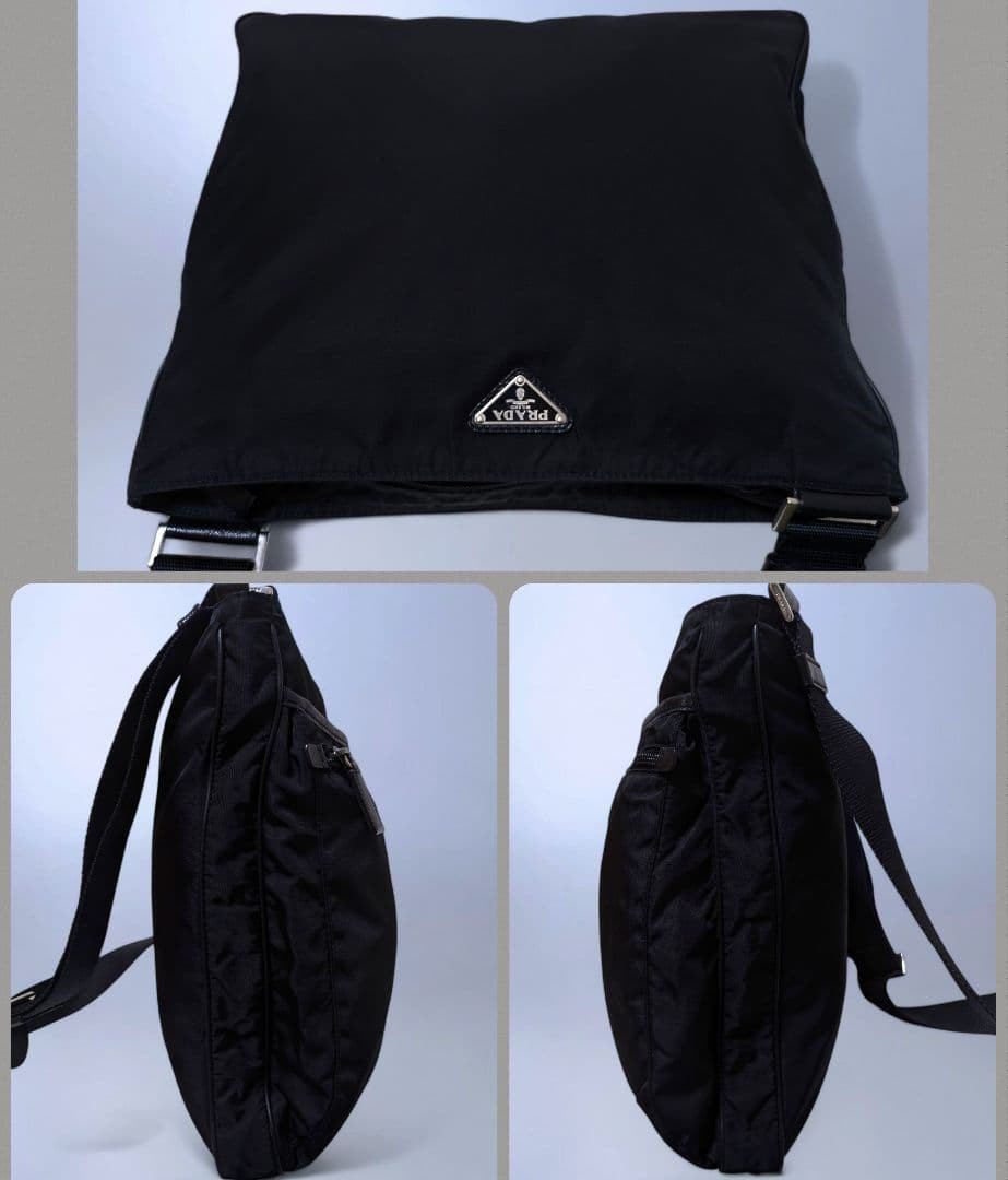 Condition PRADA Multifunction Pocket Shoulder Bag Crossbody Black Nylon thumbnail 7