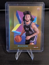 Devin Carter 2025 Topps Finest Basketball RC Gold Refractor 42/50 