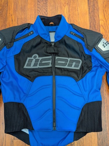 ICON TiMax Motorcycle Jacket Titanium Reinforced CE Armored Vented - Small - Picture 2 of 13