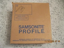 Vintage Samsonite Profile Shoulder Tote Gulf Blue Carry-On Luggage New Old Stock