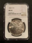 1882-S U.S. MORGAN SILVER DOLLAR - MS 62 - NGC GRADED!