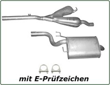 Auspuff Set für BMW 5 er E39 520i / 523i ENDSCHALLDÄMPFER + MITTELSCHALLDÄMPFER