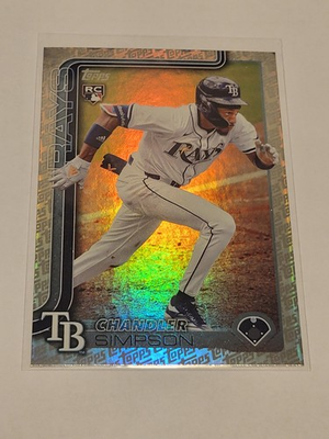 #ad #ad 2025 Topps Update Chandler Simpson Logo Foil Rookie Card Tampa Bay Rays C $5.00