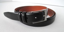 Men's Warehouse Genuine Leather Black Dress Belt Size 56