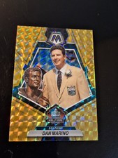 2023 Panini Mosaic - Hall of Fame Dan Marino #277 Reactive Yellow Mosaic Prizm