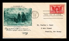 DR JIM STAMPS US COVER FRANCIS SCOTT KEY FDC SCOTT 962 FULTON CACHET