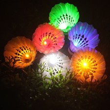 Inngree LED Shuttlecock Badminton, 6 Pack 6 Color Small, Mixed Colors