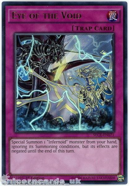 SECE-EN071 Eye of the Void Ultra Rare 1st Edition Mint YuGiOh Card