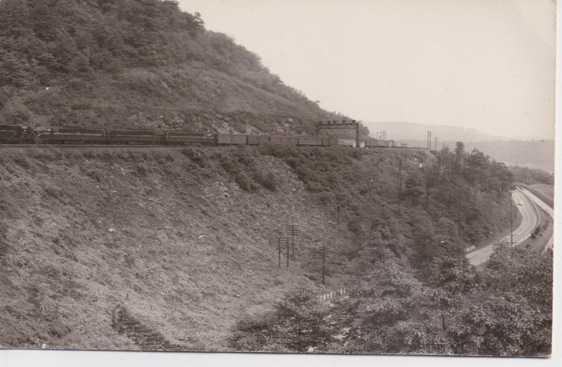 VERY RARE Horseshoe Curve Of The Pennsylvania Railroad RPPC Phil Bonnet RR-969