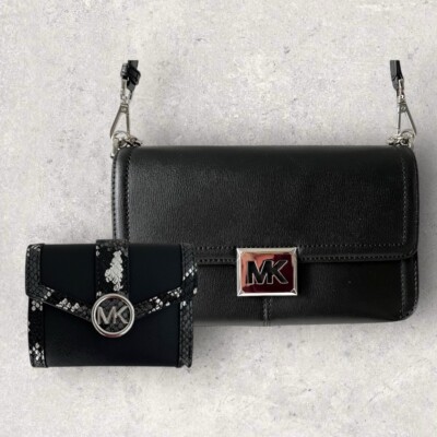 Michael Kors Tasche Crossbody XBody Sonia Geldbörse Portmonee Carmen Schwarz NEU