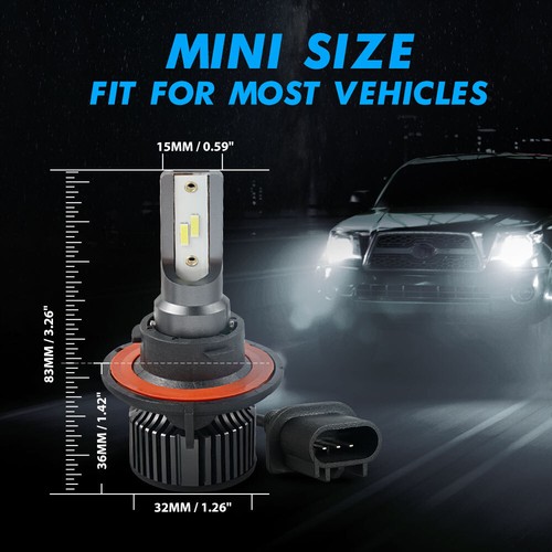 9008 H13 Bombillas LED haz alto/bajo para Ford F-150 2004-2014 blanco brillante - Imagen 7 de 10