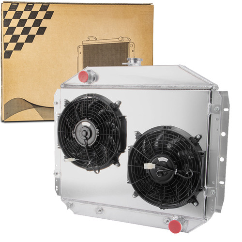 4 Row Radiator Shroud Fan For 66-79 70 71 Ford F100 F150 F250 F350 Chevy Engine