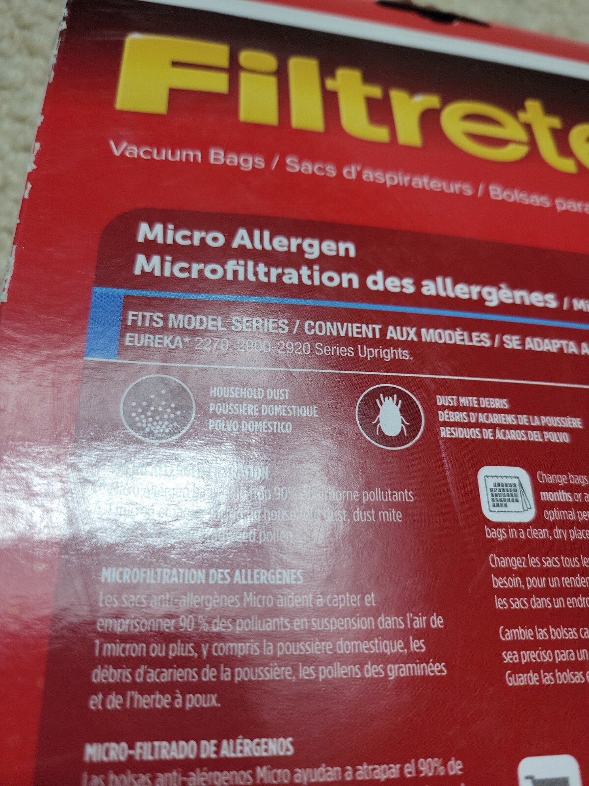 3M Filtrete Eureka J Vacuum Bag 677206 for sale online eBay