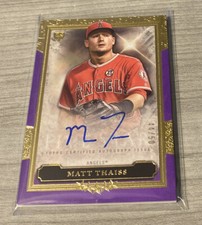 2020 Topps Five Star RC On Card Auto MATT THAISS #’d 44/50 Los Angeles Angels