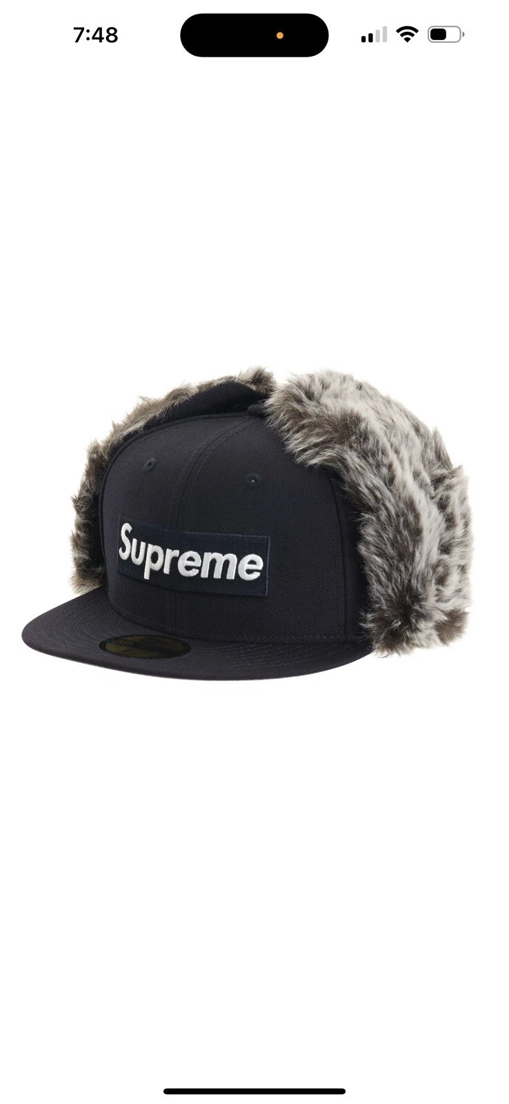 Casquette Supreme Ear Flap New Era MARINE 7 3/8. FW19H55