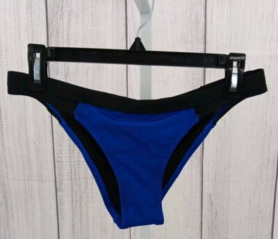 Dolfin Woman's Bellas Mesh Bikini Swimsuit Bottom Blue Large AD9