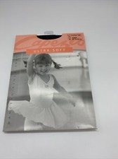 Capezio Ultra Soft Footless Black Tights Girls Size 2-6 New