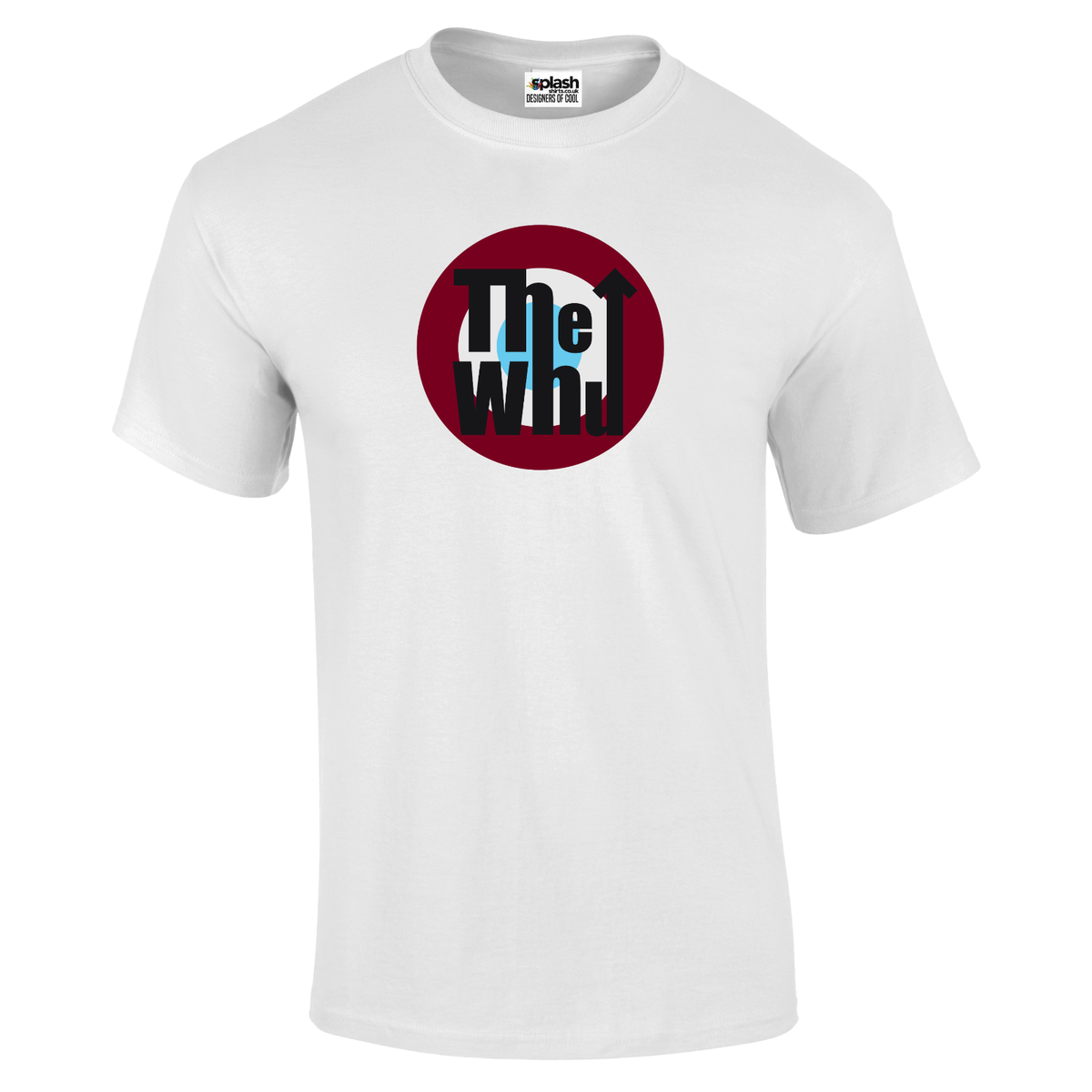 THE WHU Target t shirt Hammers Irons West Ham Football fan Claret