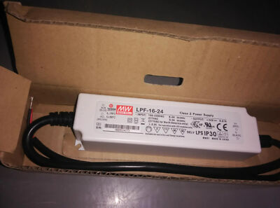 Meanwell LPF-16-24 16W 24V 0.67A IP67 Waterproof LED Power Supply #E10