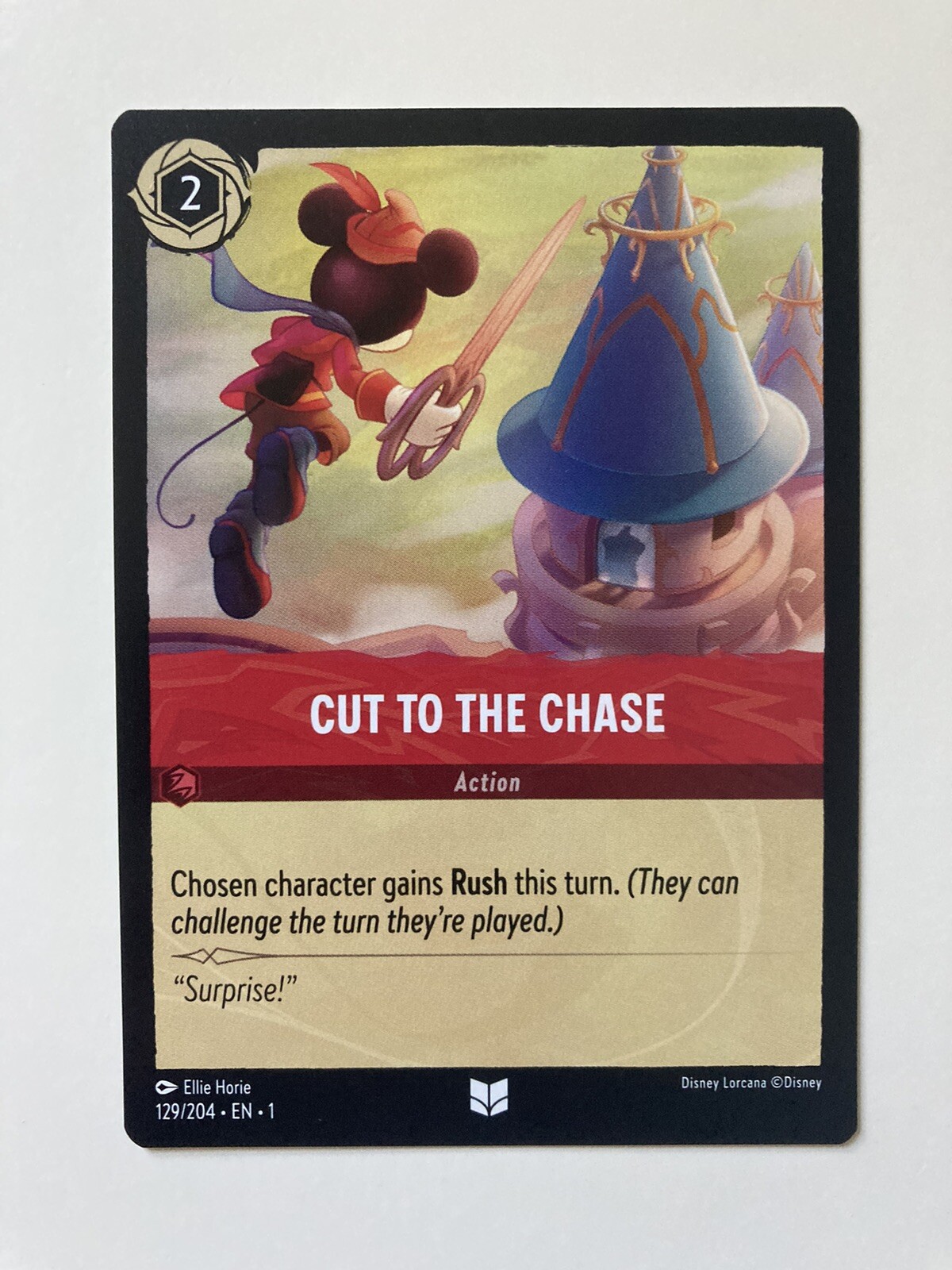Cut to the Chase 129/204 (Uncommon) Lorcana The First Chapter (2023) NM
