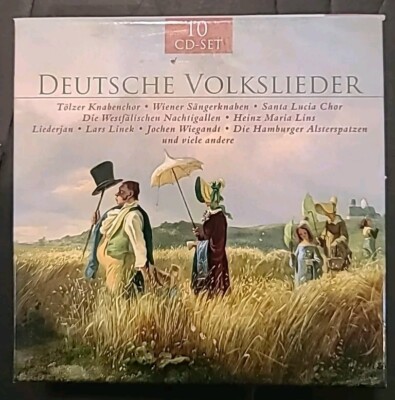 DETUSCHE VOLKSLIEDER M NNERCHOR - DEUTSCHE VOLKSLIEDER 10 CDs Like New