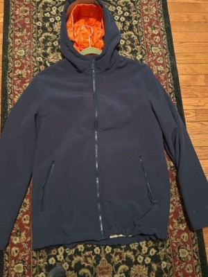 CIESSE PIUMINI SOFTSHELL JACKET -HOOD-MEN NAVY BLU XL- MADE IN ITALY -MRSP  $280