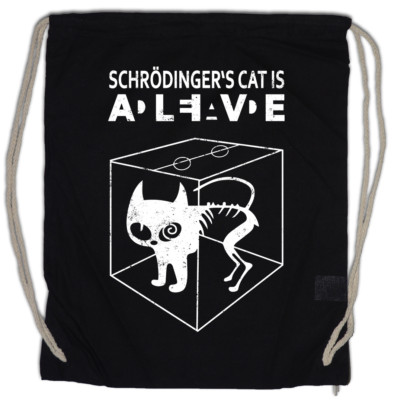 SCHRÖDINGER?S CAT IS ALIVE DEAD II Turnbeutel The Big Nerd Girl Bang Theory