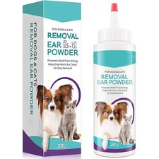 Removes Odor  Treats Infection-prone Pet Ears 30g Dog Ear Cleaner Powder