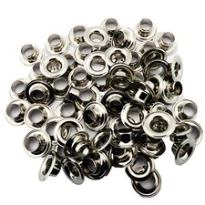 C.S. Osborne Nickel Grommets & Washers #N1-4 Size 4 (1/2" Hole) 144 Sets