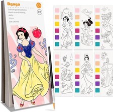 Princess Watercolor Painting Kit with Water Coloring Books for Kids, Mess Free