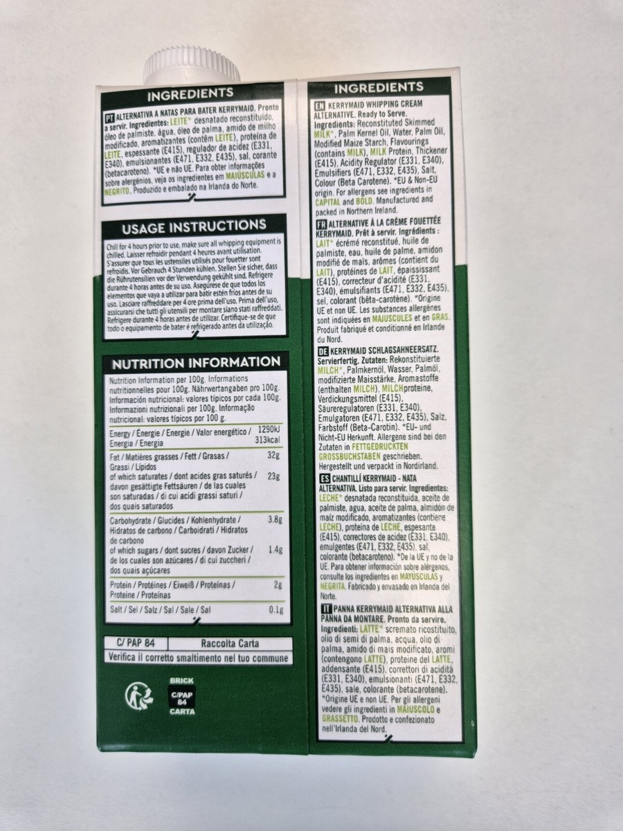Kerrymaid Whipping UHT Cream Alternative 1L