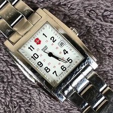 Swiss Army Ladies 900765153 Silver Tone Quartz For Watch Parts Or Repair Only