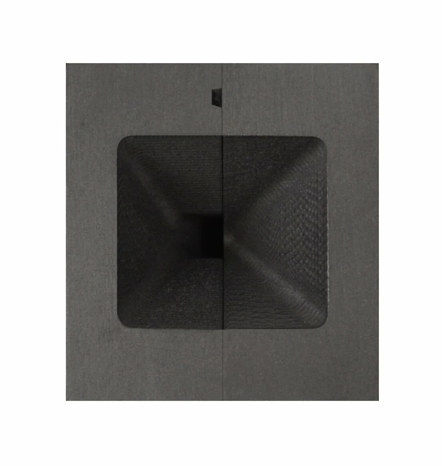 1 Troy Ounce Gold Rectangular Two 2 Part Split Graphite Ingot Mold - Image 2 of 2