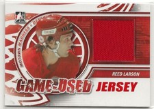 2012-13 ITG Motown Madness Game Used Jersey Red #M20 Reed Larson /140*