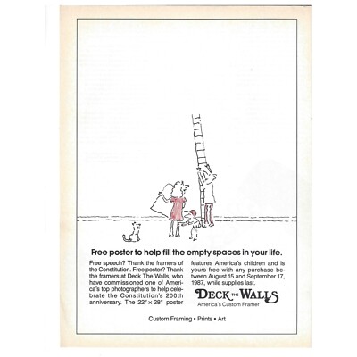 Deck the Wall Framer Print Ad Vintage 70s Retro Art Prints | eBay