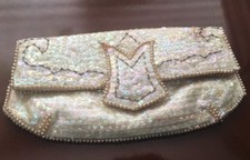 Vintage LA Regale Beaded  Sequence Evening Bag Clutch Purse