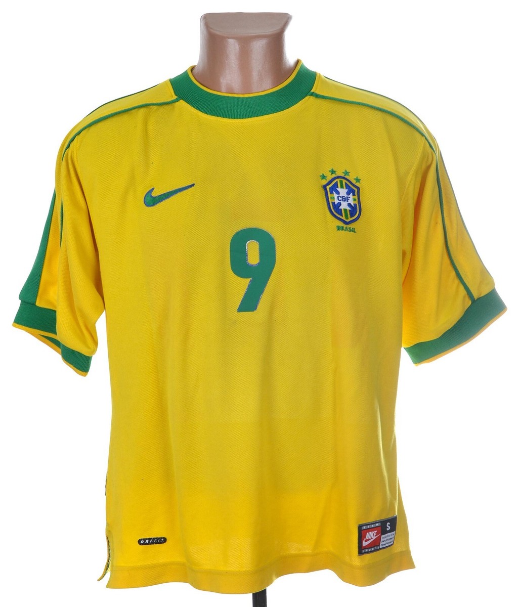 【正規品・新品】Nike 1998 ブラジル代表 9: ロナウド サイズXL BRAZIL 1998 HOME VINTAGE FOOTBALL SHIRT RONALDO #9 ORIGINAL