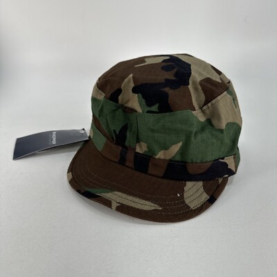 US Military Propper Ripstop BDU Patrol Cap Hat Woodland Camo Size XL NEW