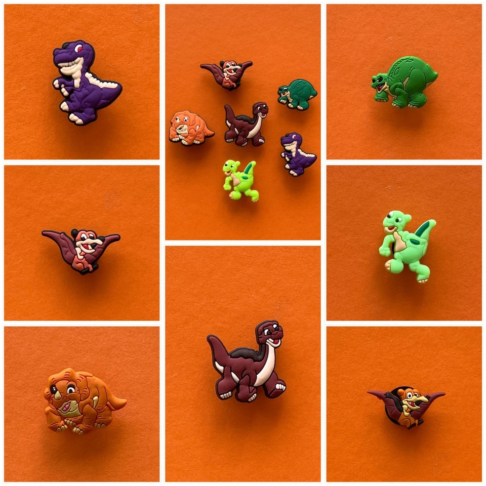 Schuhstecker/Shoe Charms für LITTLEFOOT/CERA/DUCKY/PETRIE* Fans/DINOSAURIER