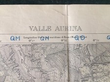 🌈Valle AURINA Bolzano CARTINA MILITARE 1924 6’ RGT Alpini BTG Trento S.Giacomo